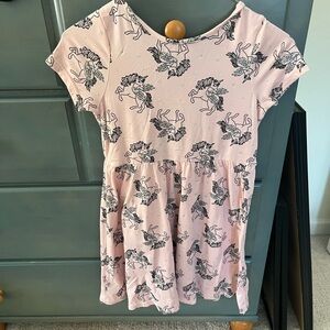 Limited Too Pink Dress with Unicorn Pattern
